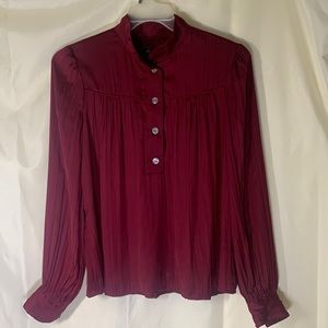 Anthropologie wine red top